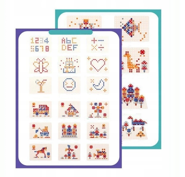 KLOCKI 3D JEDNOROŻEC Konstrukcyjne wkrętarka walizka układanka + BATERIE