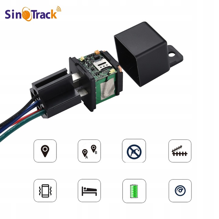 LOKALIZATOR GPS SINOTRACK ST907 ODCIĘCIE PALIWA