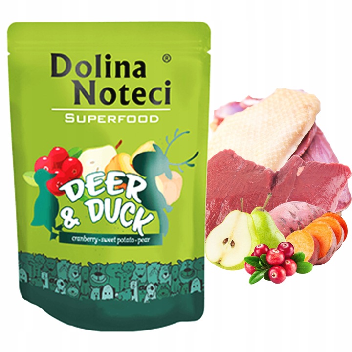 DOLINA NOTECI SUPERFOOD Karma mokra dla psa MIX Smaków 12 x 300g bezzbożowa