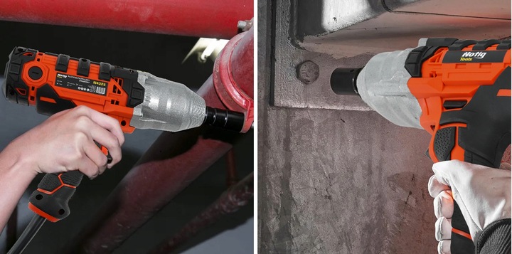 KLUCZ UDAROWY DO KÓŁ ELEKTRYCZNY 650W 750Nm 1/2" MOCNY Z ZESTAWEM NASADEK