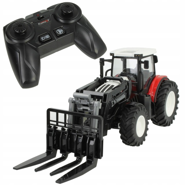 OGROMNY TRAKTOR ZDALNIE STEROWANY RC CIĄGNIK NA PILOT FARMA OŚWIETLENIE