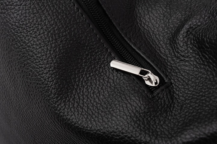 CZARNA TOREBKA SKÓRA NATURALNA WOREK SHOPPER A4 KLASYCZNA TORBA SKÓRZANA