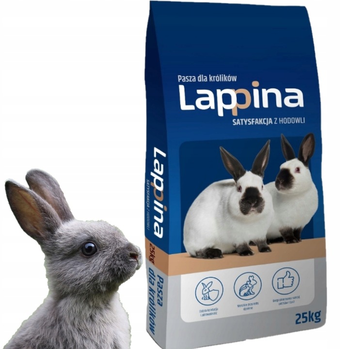LAPPINA II Extra KARMA PASZA DLA KRÓLIKÓW TUCZ Nutrena 25kg