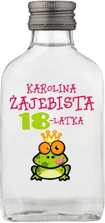 Butelka upominek na wieczór kawalerski BUTELKI Setki z nadrukiem UV napisem
