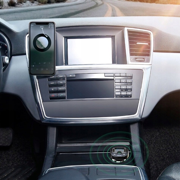 BASEUS TRANSMITER ŁADOWARKA 2xUSB FM BLUETOOTH CZYTNIK KART MICRO SD MP3