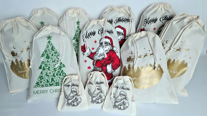 Worki Prezentowe Na Święta Prezenty Mikołaja 12szt