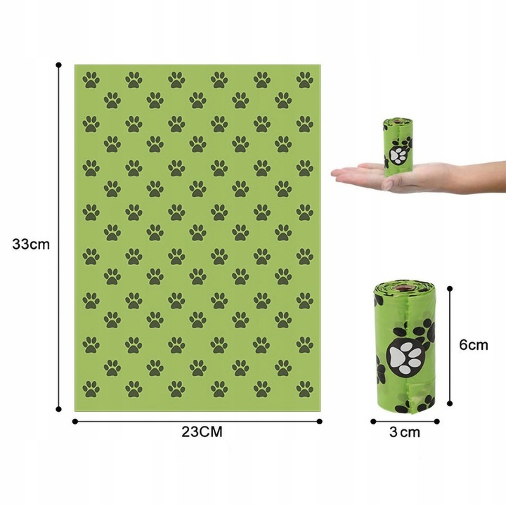WORKI BIODEGRADOWALNE Woreczki na psie odchody BIO 360 szt.+ etui ZAPACHOWE