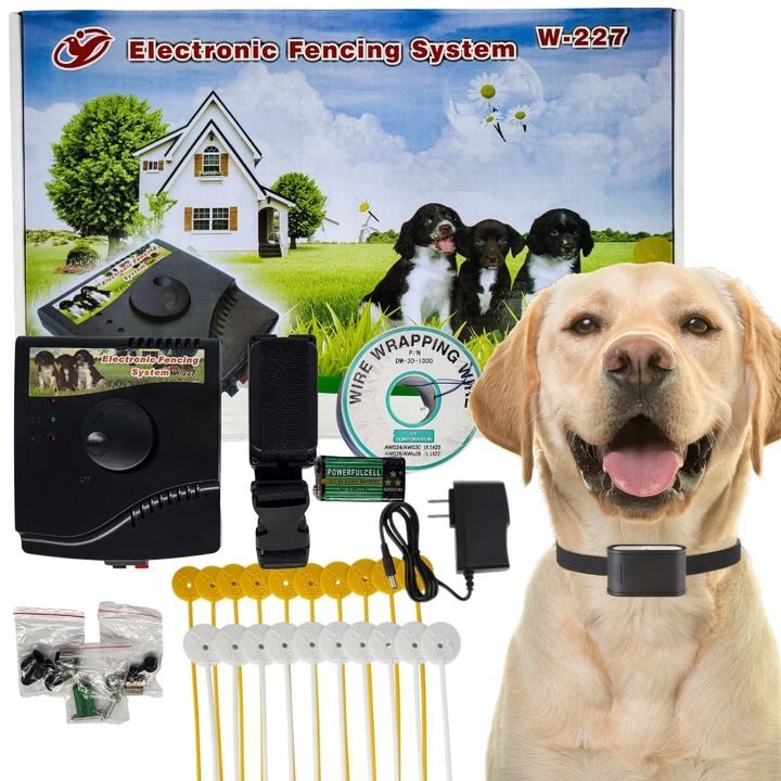 ELEKTRYCZNY PASTUCH SYSTEM OGRODZENIOWY KOJEC PSA OBROŻA ZESTAW 300m 227