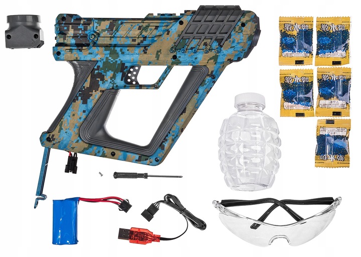 ELEKTYCZNY PISTOLET SURGE KULKI ŻELOWE WODE ORBEZZ 7-8 MM HYDROŻELOWE