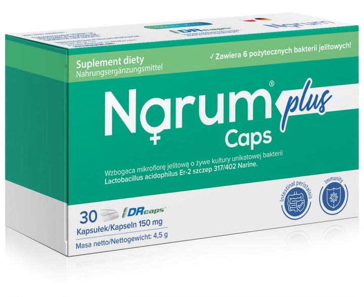 Narum Narine Plus 150 mg Probiotyk, 30 kapsułek