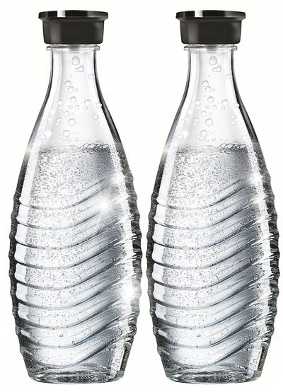 2 szklane butelki SodaStream Duo, Kompatybilne tylko z saturatorem Crystal