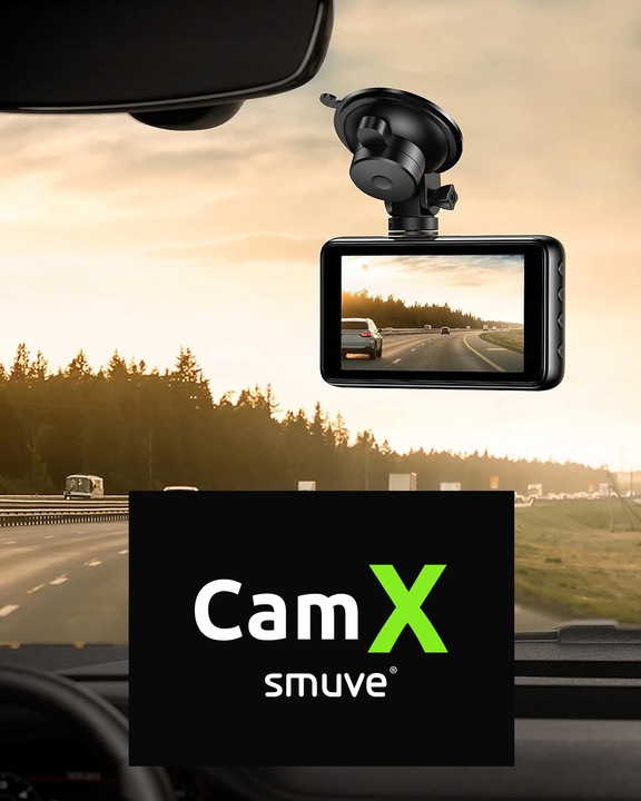 Wideorejestrator jazdy Przód Tył Kamera samochodowa Full HD + Karta pamięci