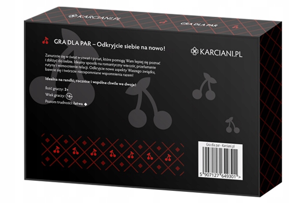 GRA KARCIANA DLA PAR - Ekskluzywne karty z pytaniami, Walentynki 2025