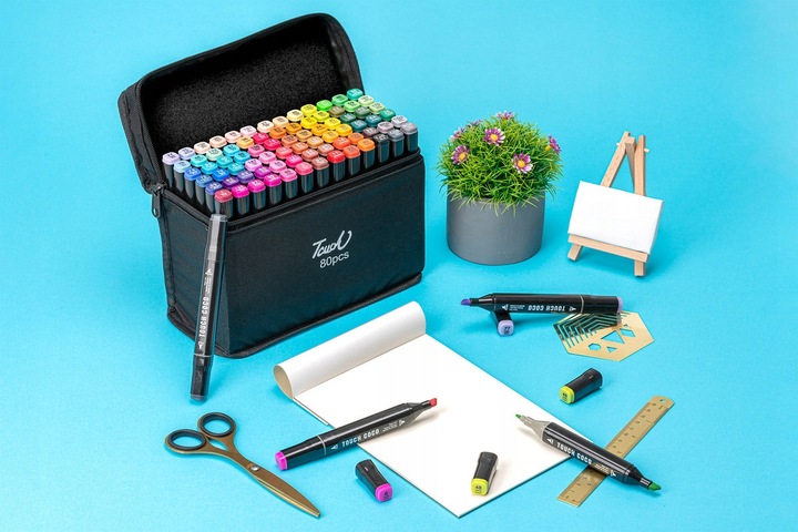 Dwustronne MARKERY PISAKI alkoholowe 80pcs (C024)