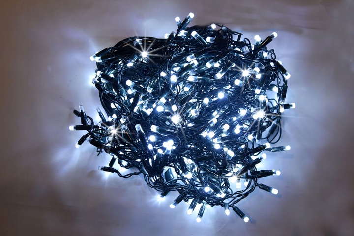 SOPLE 300 LED PROFESJONALNE GRUBE LAMPKI choinkowe KURTYNA + FLASH mikołaj