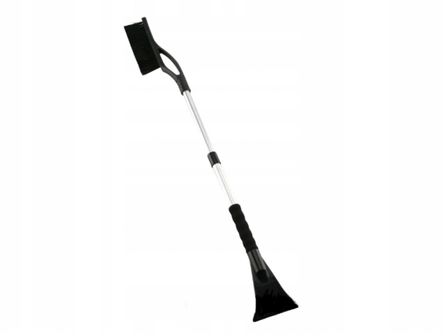 TELESKOPOWA SZCZOTKA do odsniezania śniegu lodu SKROBACZKA szyb samochodu