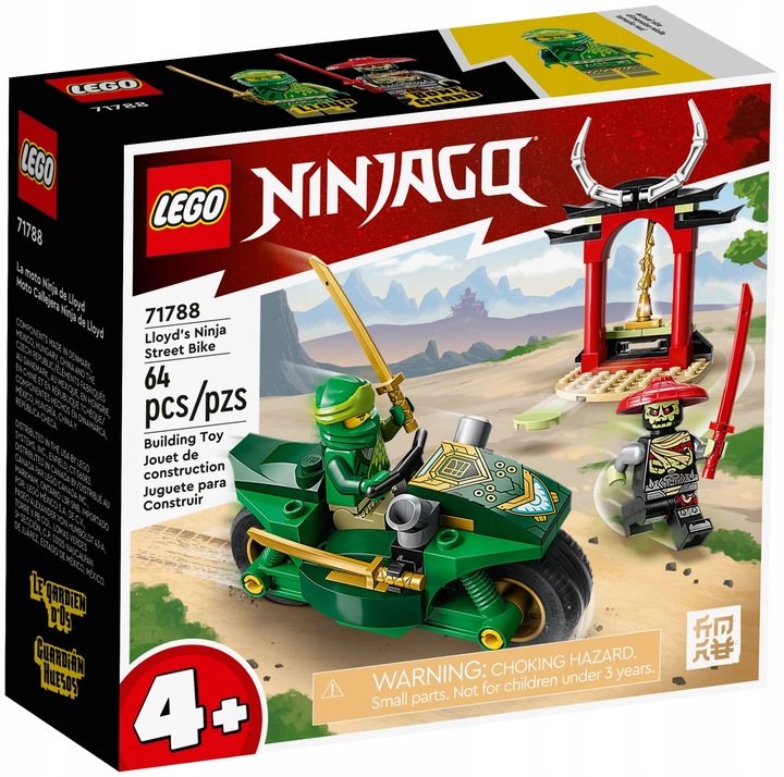 LEGO NINJAGO 4+ MOTOCYKL NINJA LLOYDA 71788