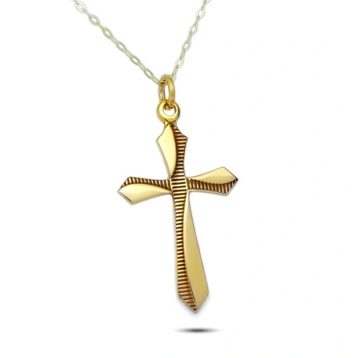 ZŁOTY KRZYŻYK ŁAŃCUSZEK 333 NA KOMUNIĘ CHRZEST