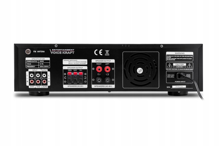 KOLUMNY ESTRADOWE 800W WZMACNIACZ BT USB 5 KANAŁÓW