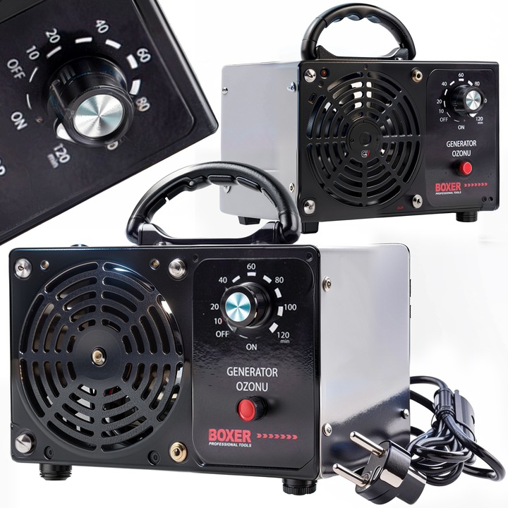 GENERATOR OZONU MOCNY 70 000 MG/H OZONATOR OCZYSZCZACZ + TIMER 185W