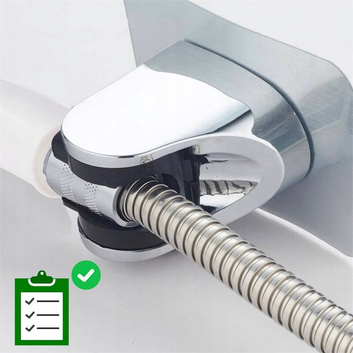 Uchwyt do słuchawki prysznicowej bez wiercenia samoprzylepny ŁATWY MONTAŻ