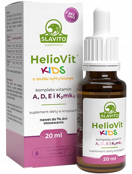 SLAVITO HelioVit KIDS witamina ADEK krople A D3 K2