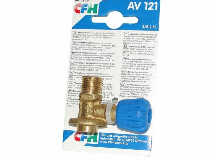 ADAPTER REDUKCJA ZAWÓR DO NAPEŁNIANIA KARTUSZY Z BUTLI TURYST.