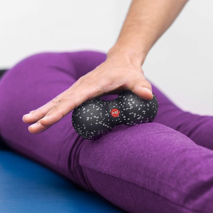 Wałek do masażu zestaw piłka duoball EVA twardy do rozciągania ćwiczeń