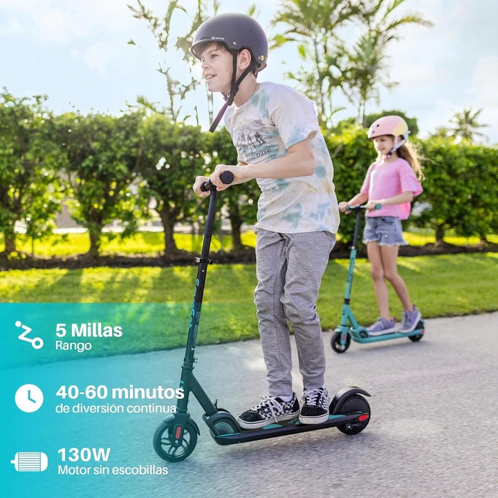 SmooSat E9 hulajnoga elektryczna dla dzieci, do 16 km/h od 8 lat niebieska