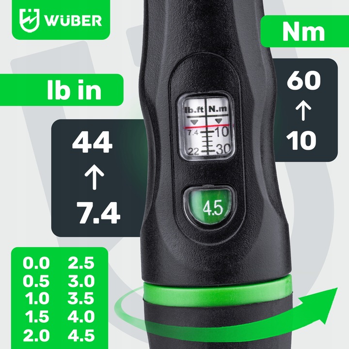 KLUCZ DYNAMOMETRYCZNY 1/2" Z BLOKADĄ 10-60NM CERTYFIKAT KALIBRACJI WALIZKA