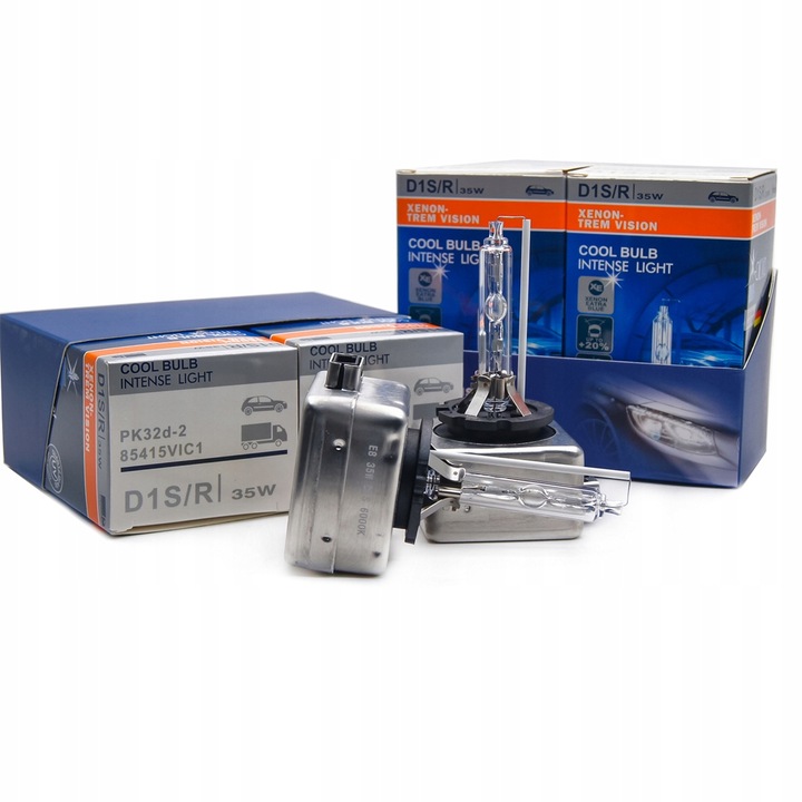 ZESTAW 2 SZTUK ŻARNIK XENON D1S PALNIK HID GLARE 6000K WHITE
