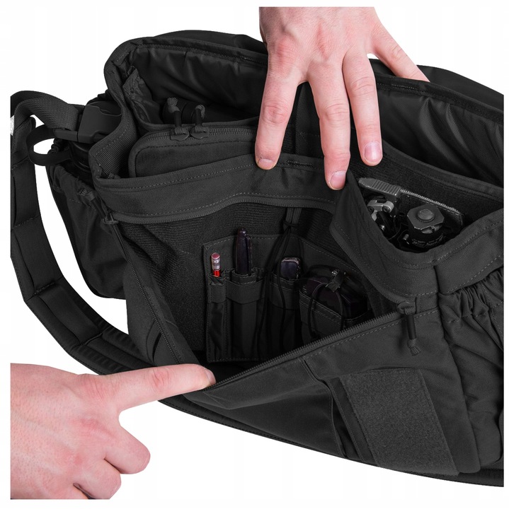 TORBA NA RAMIĘ MIEJSKA URBAN COURIER BAG MEDIUM 9,5L HELIKON Black