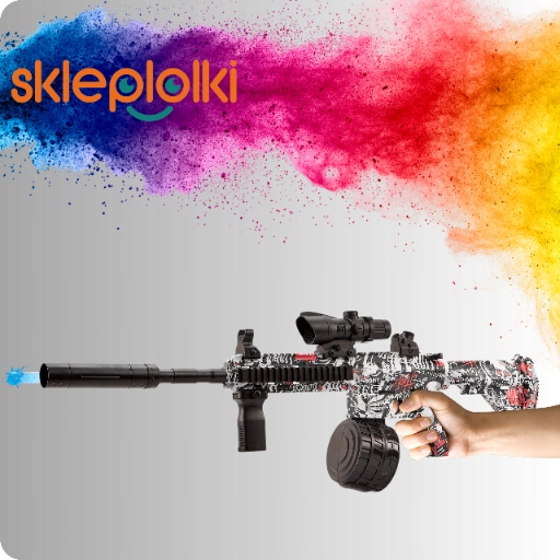 BEZPIECZNY WIELKI KARABIN NA KULKI ŻELOWE AUTOMAT MASZYNOWY PISTOLET BROŃ