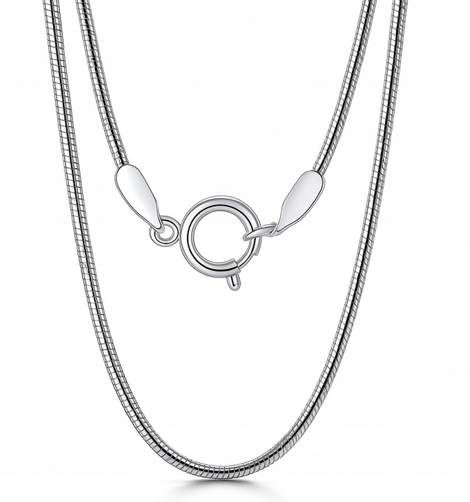 ŁAŃCUSZEK SREBRNY DAMSKI ŻMIJKA 60 CM NASZYJNIK CIENKI BŁYSZCZĄCY SREBRO