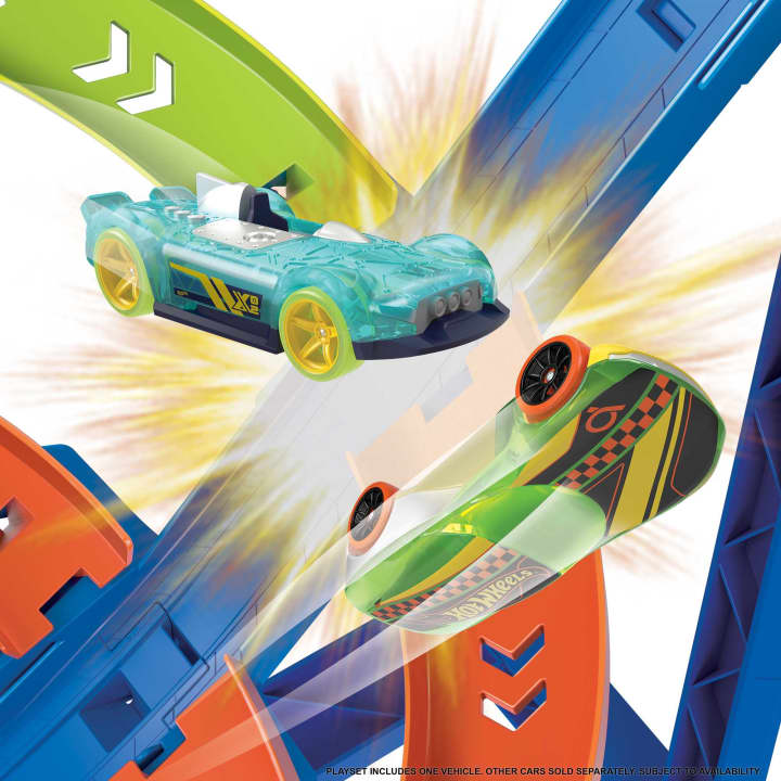 Tor samochodowy Hot Wheels Sky Crash Tower Track Set