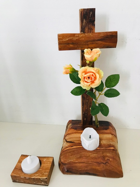 STROIKI na CMENTARZ STROIK na GRÓB drewniany KRZYŻ