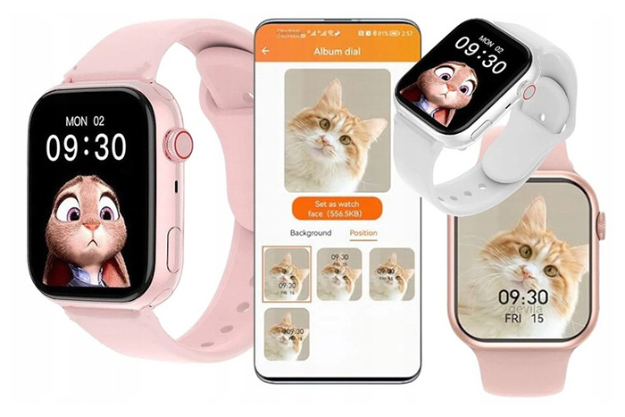 Zegarek dziecięcy SKMEI smartwatch pulsometr ekran dotykowy HIT