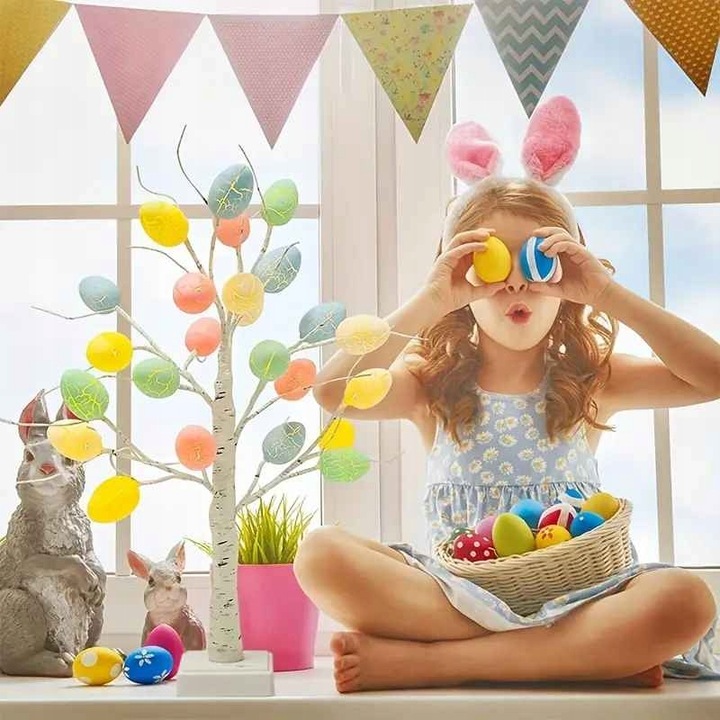 Drzewko świecące LED 60cm ozdoba dekoracje świąteczne brzoza biała 24 diody