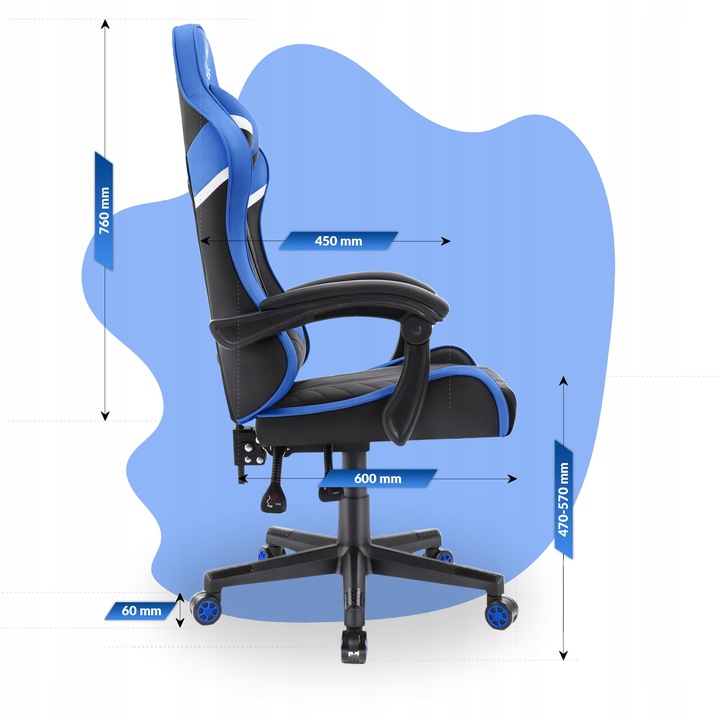 FOTEL GAMINGOWY DLA GRACZA BIUROWY HELL'S