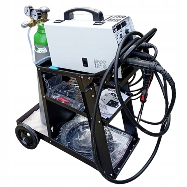Wózek spawalniczy do spawarki butli MIG TIG z rączką wzmocniony 85 kg