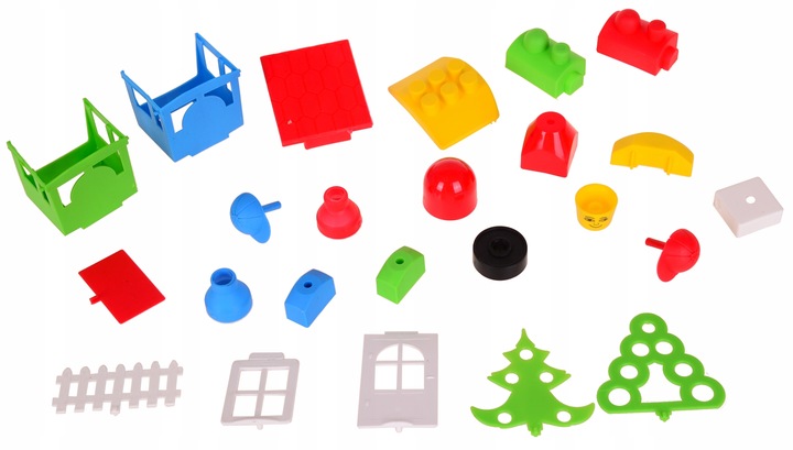 klocki konstrukcyjne BAJA 300 elementów worek