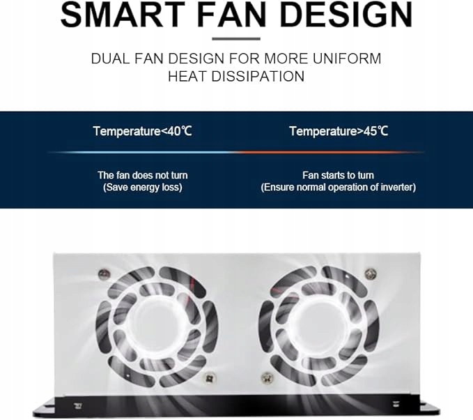 Regulator ładowania EASUN MPPT 36 V 12 V 24 V 48 V 80A MAX 150 V DC