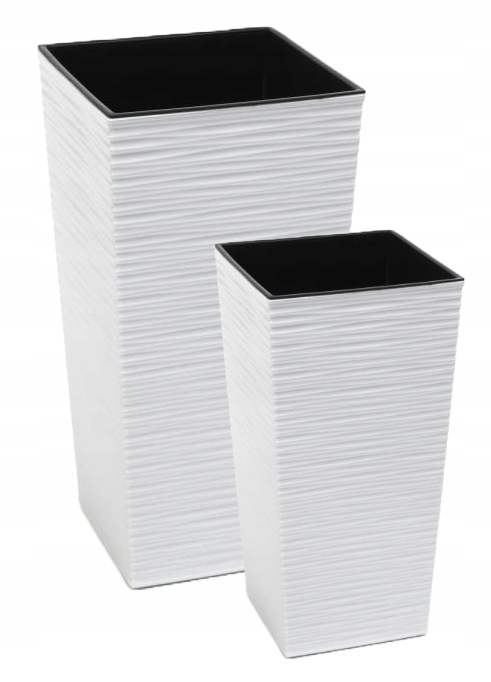 ZESTAW 2 WYSOKICH DONIC FINEZJA DŁUTO szer. 19cm/25cm BIAŁY MAT Lamela