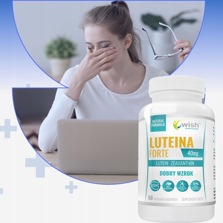 LUTEINA MAX 40mg NATURALNA OCZY WZROK 60 KAPSUŁEK