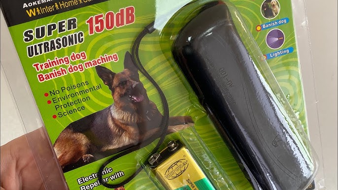 ODSTRASZACZ PSÓW ULTRADŹWIĘKOWY TRESER LATARKA 3W1 150 db + Bateria 9V