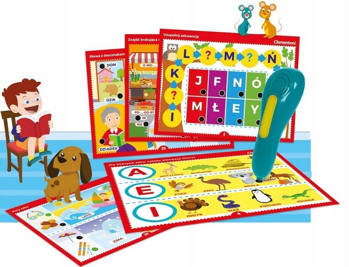 MÓWIĄCE PIÓRO 500 PYTAŃ LITERY I SŁOWA CLEMENTONI