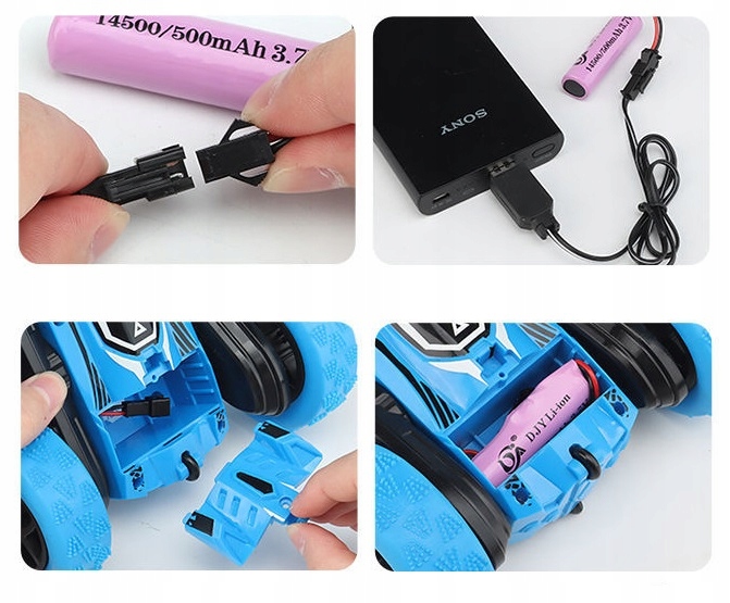 AUTO TWISTER SAMOCHÓD ZDALNIE STEROWANY NA PILOT DLA DZIECI AKROBATA