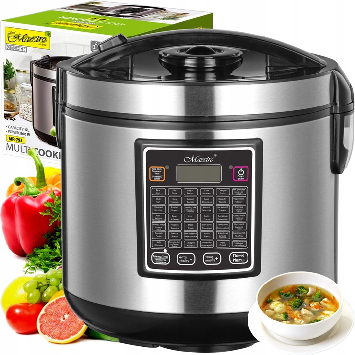 Garnek Elektryczny Multicooker 5 l 42 programy, 900W | Maestro MR-793