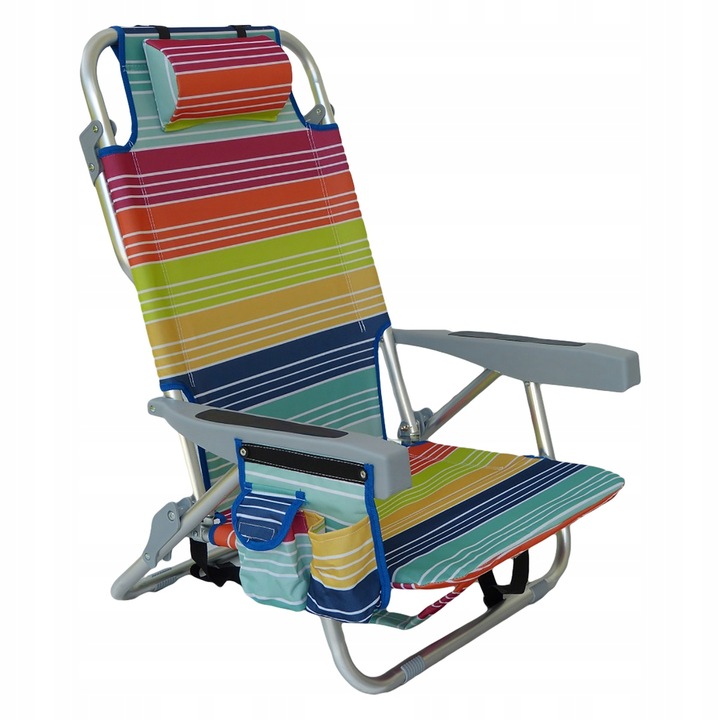 leżak MULTICOLOR plażowy, ALUMINIUM,ogrodowy.