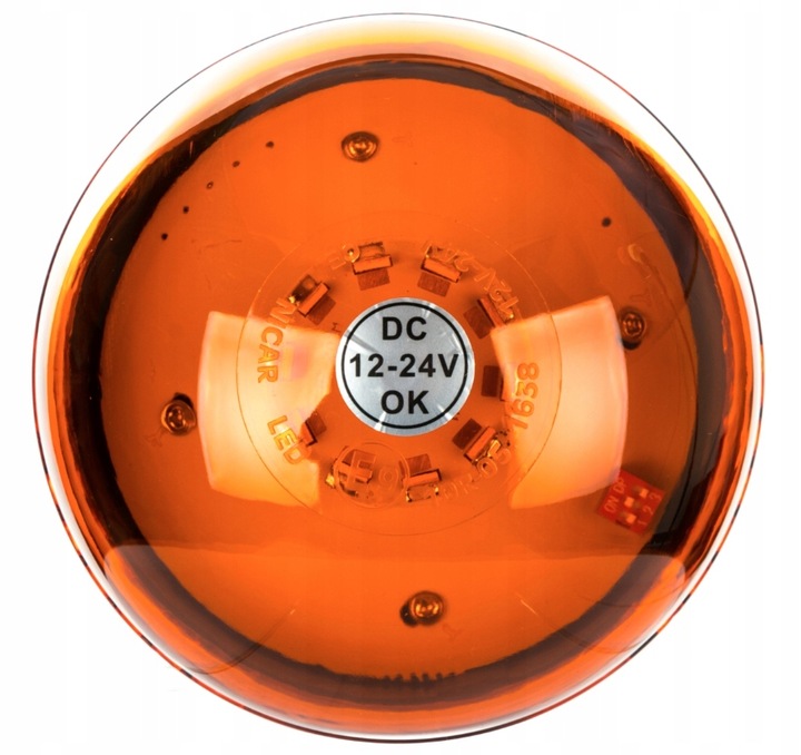 LAMPA LED 12V/24V BŁYSKOWA KOGUT NA TRZEPIEŃ MOCNA